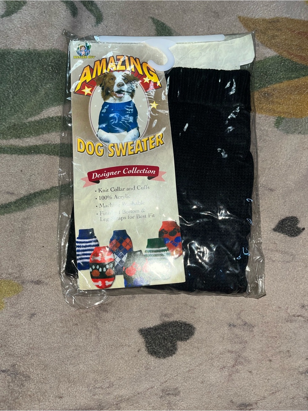 Amazon Black Dog Sweater - Cozy Knit Pullover